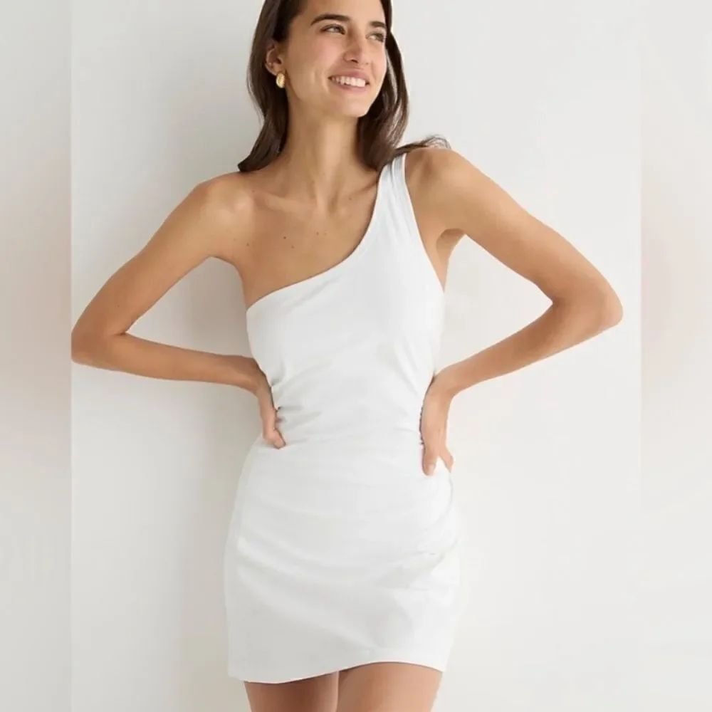 J. Crew CloudStretch one-shoulder sports dress